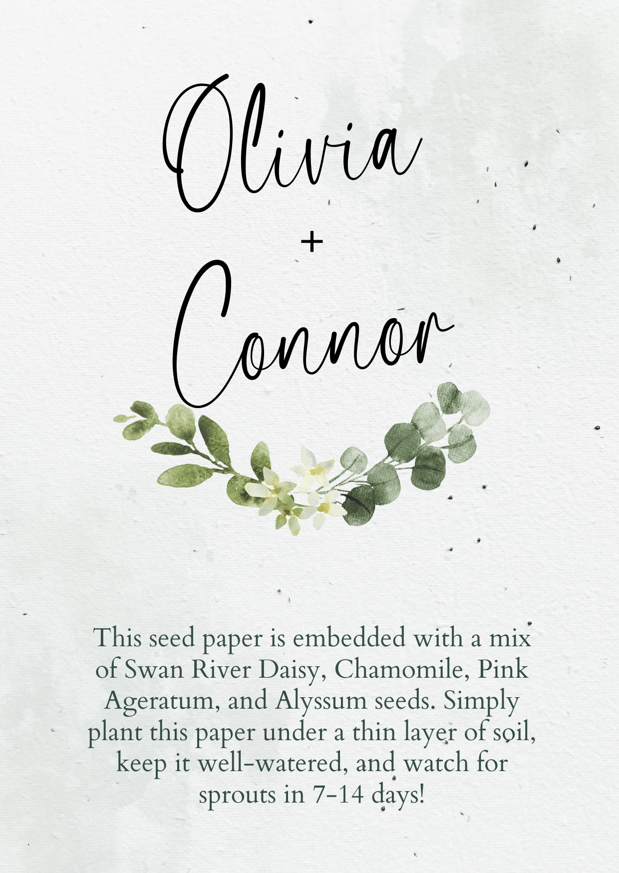 Botanical Garden Plantable Save the Date | A6 Seed Paper 🌿💍 - Plantacard