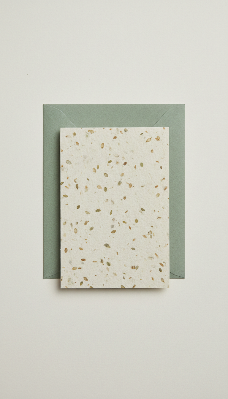 Herb Seed Thank You Card with Envelope
