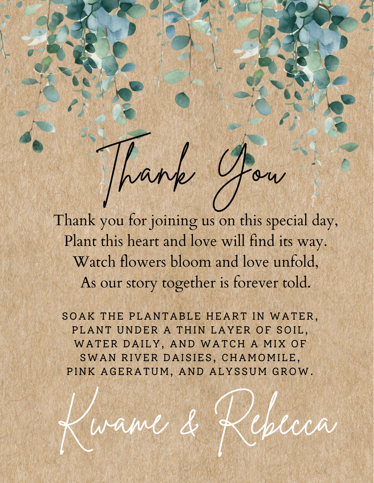 Plantable Wedding Favour – A Heartfelt Thank You That Grows 🌿💖 - Plantacard