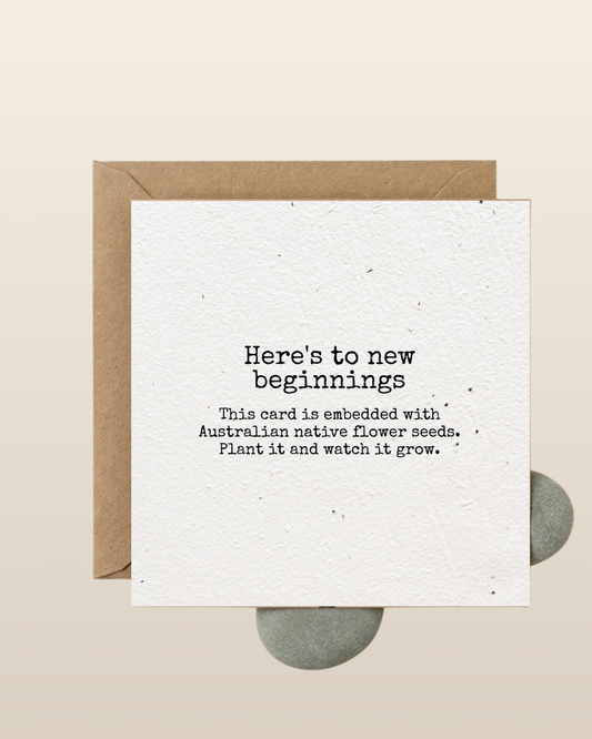 Here's to new beginnings