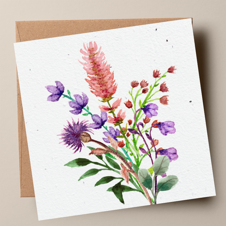 Native Shrub Mix Plantable Card - Bottlebrush + Tea Tree (MOQ 25)