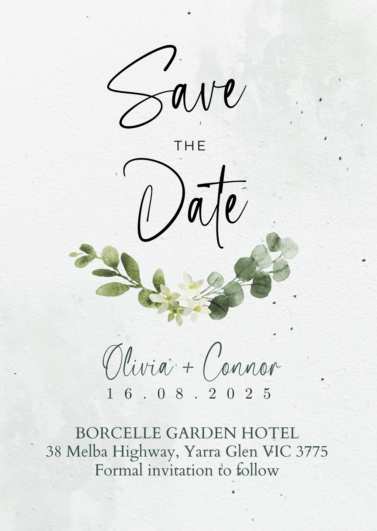 Botanical Garden Plantable Save the Date | A6 Seed Paper 🌿💍 - Plantacard