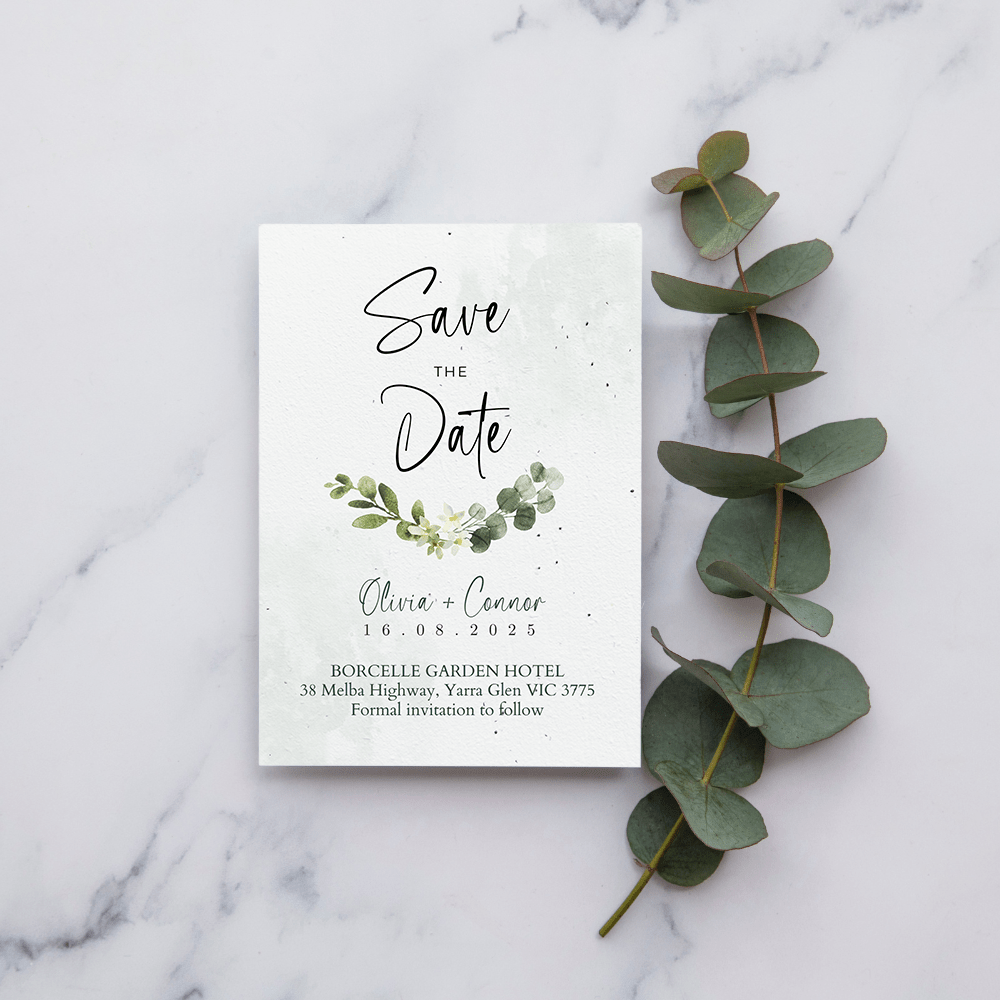 Botanical Garden Plantable Save the Date | A6 Seed Paper 🌿💍 - Plantacard