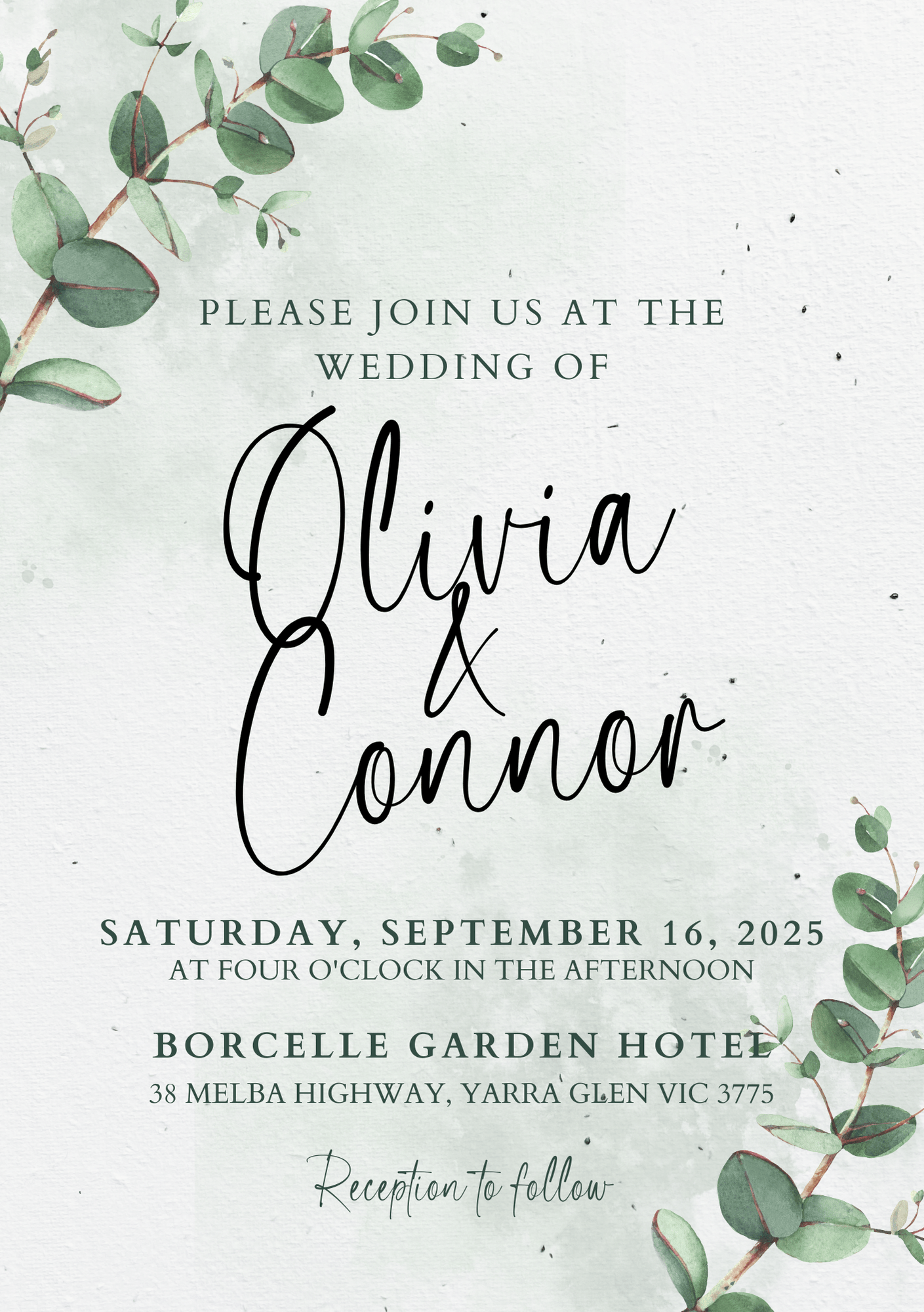 Botanical Garden Plantable Wedding Invitation | A5 Seed Paper 🌿💍 - Plantacard