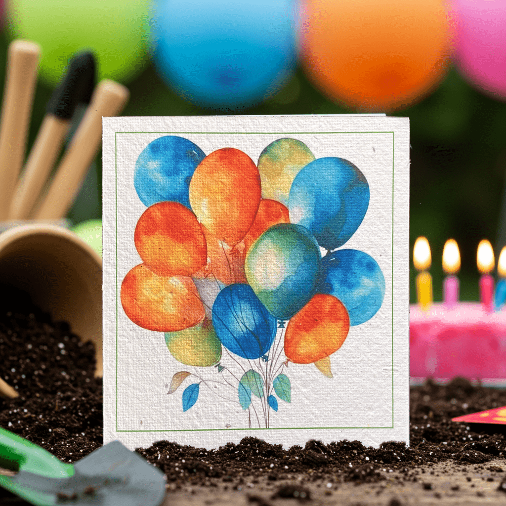 Breezy Balloons Plantable Card - Plantacard