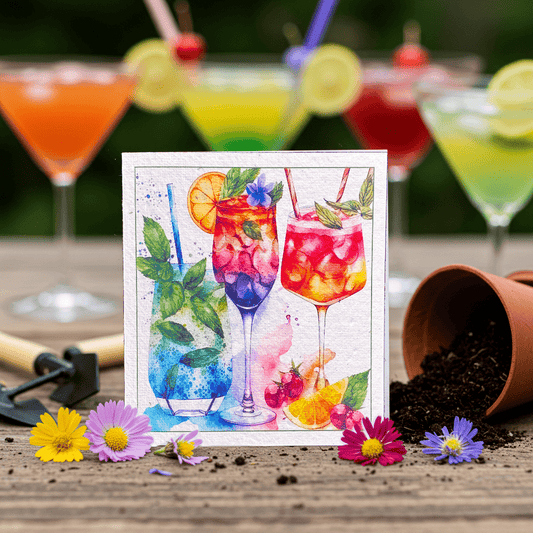 Cocktail Cheers Plantable Card - Plantacard