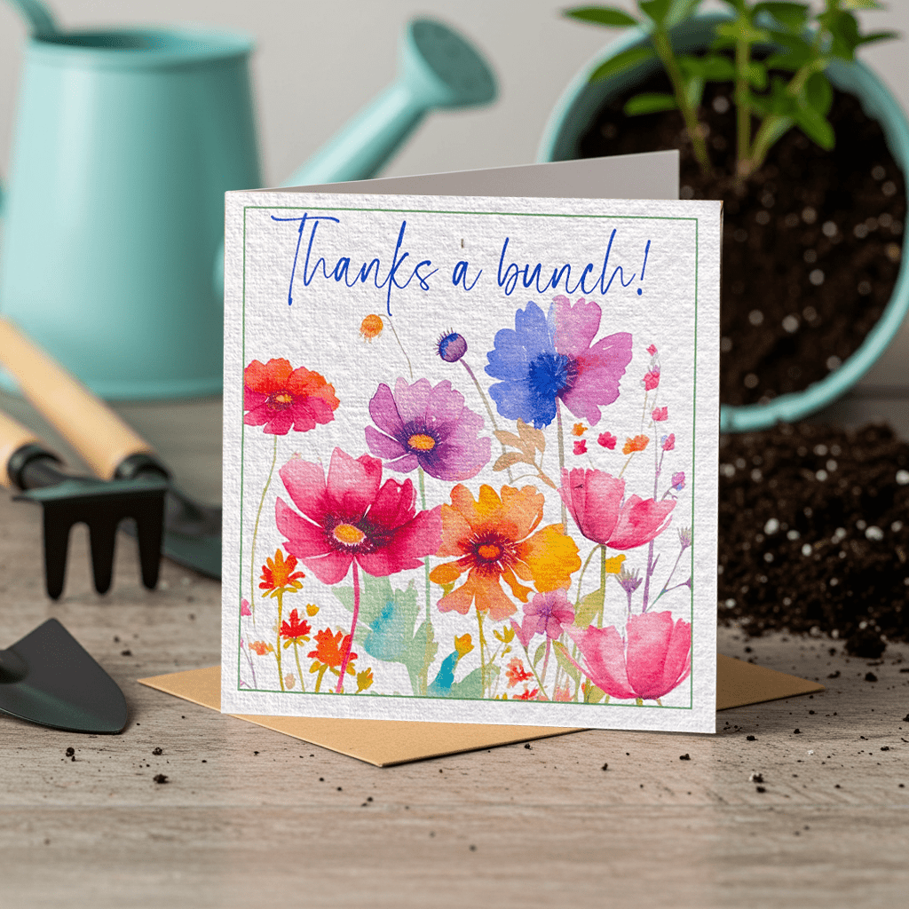 Thanks A Bunch Plantable Card - Plantacard