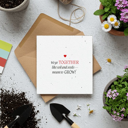 WE GO TOGETHER🌱Plantacard 10pk (Mixed Flowers) - Plantacard